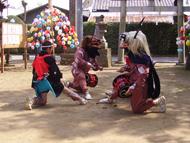 八日市の獅子舞(町指定無形民俗文化財)の写真