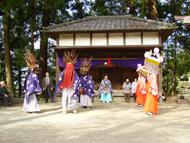 住居野の獅子舞（町指定無形民俗文化財）の写真