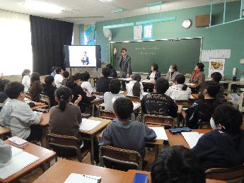 青柳小学校訪問