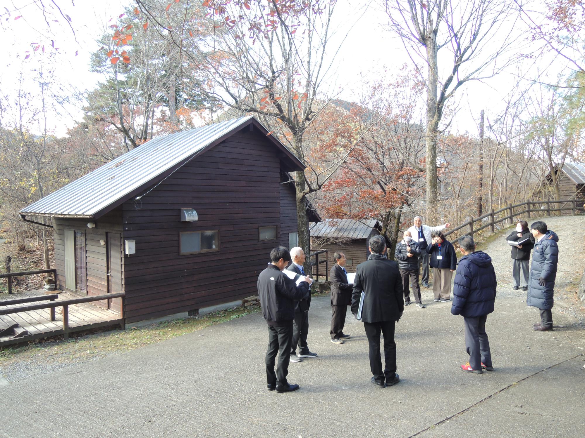 キャンプ場の視察