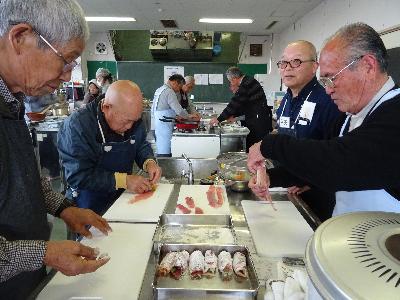おやじの料理教室調理風景2